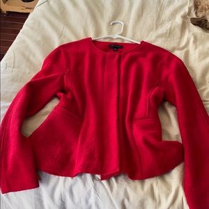 Red worsted wool jacket